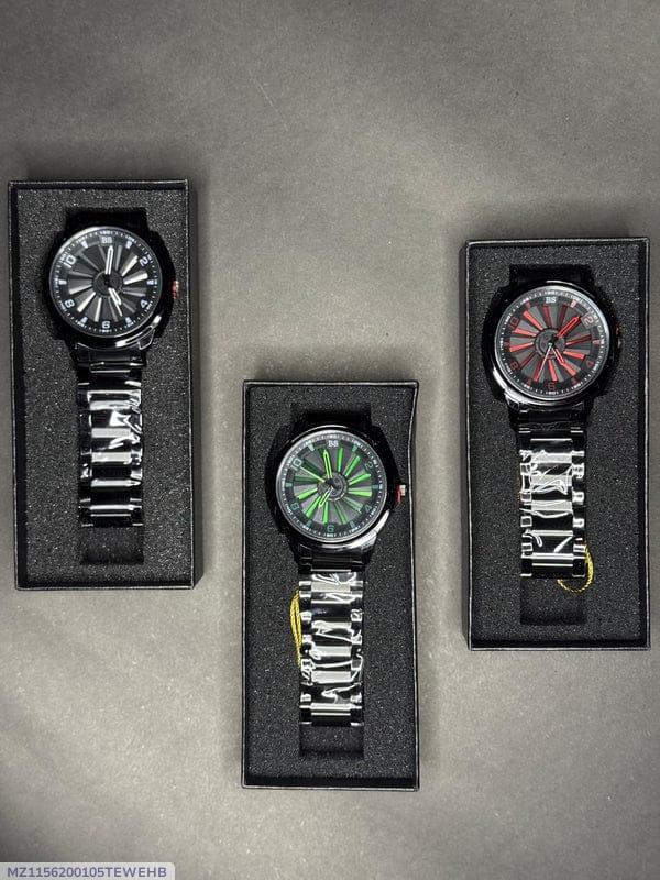 Stainless Steel Spinning Watch With Box