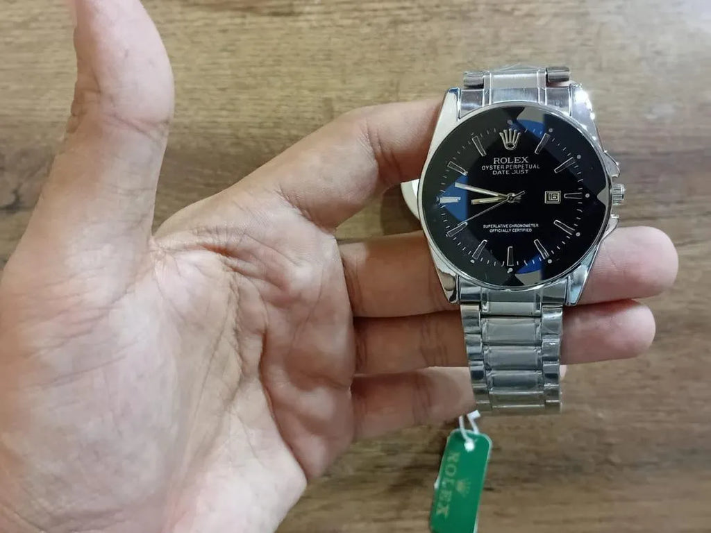 Men's Stainless Steel Round Analogue Watch