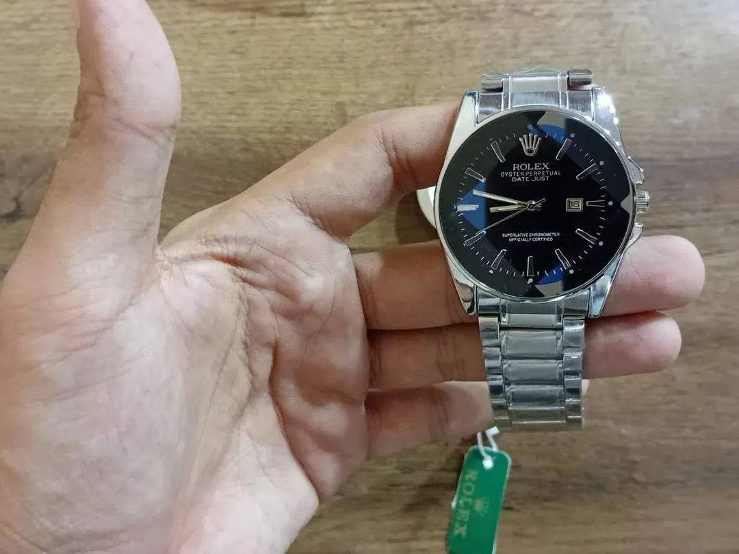 Men's Stainless Steel Round Analogue Watch