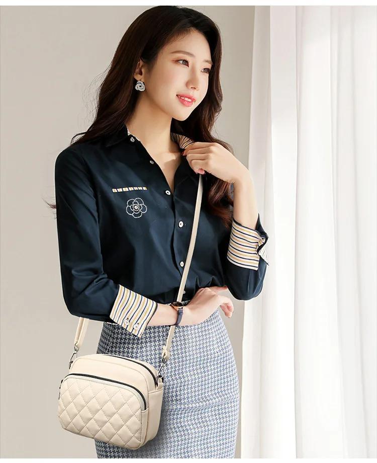 Women's Off White Embroidered Crossbody Bag