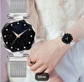 Women Magnetic Silver Watch