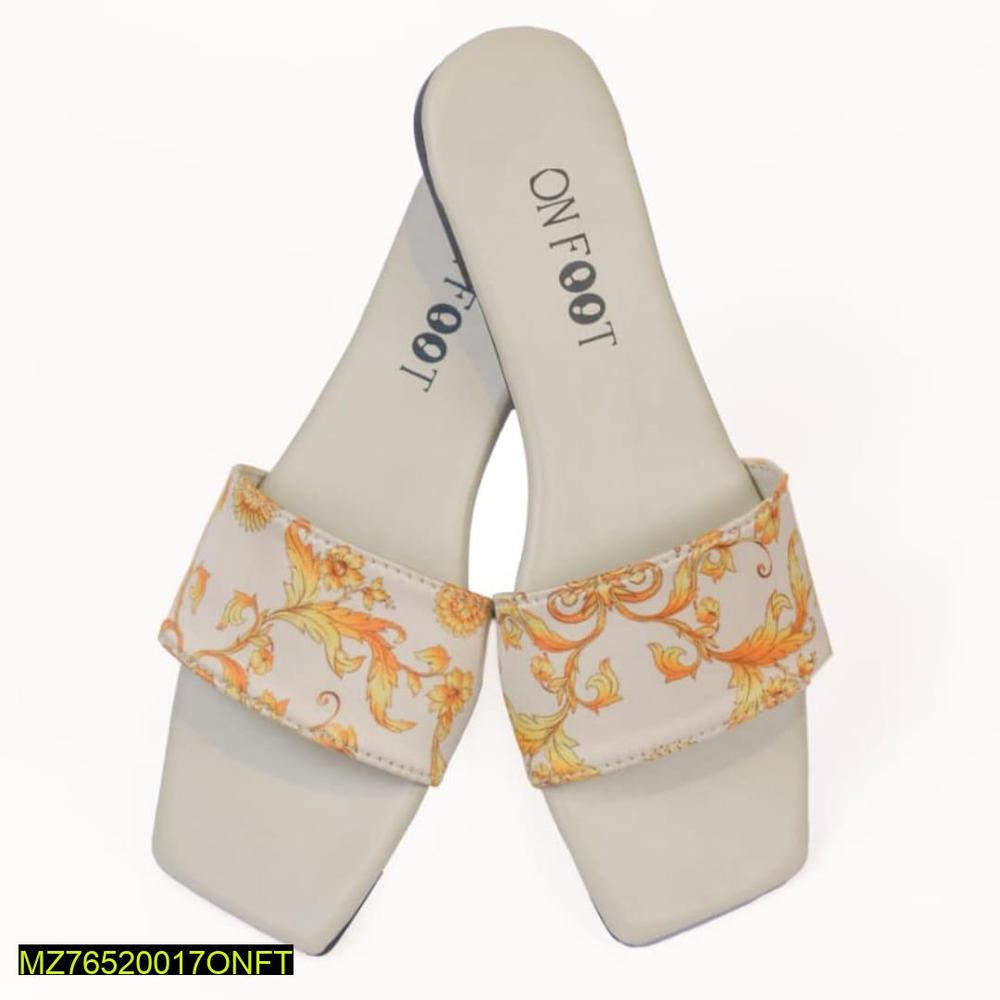 Women's Beige Rexine Flats