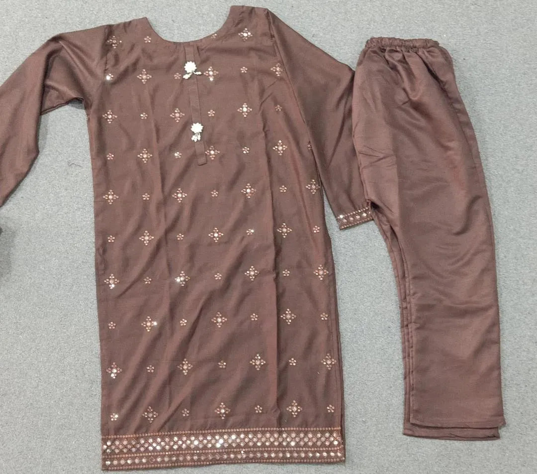 Elegant Mustard Wool Suit