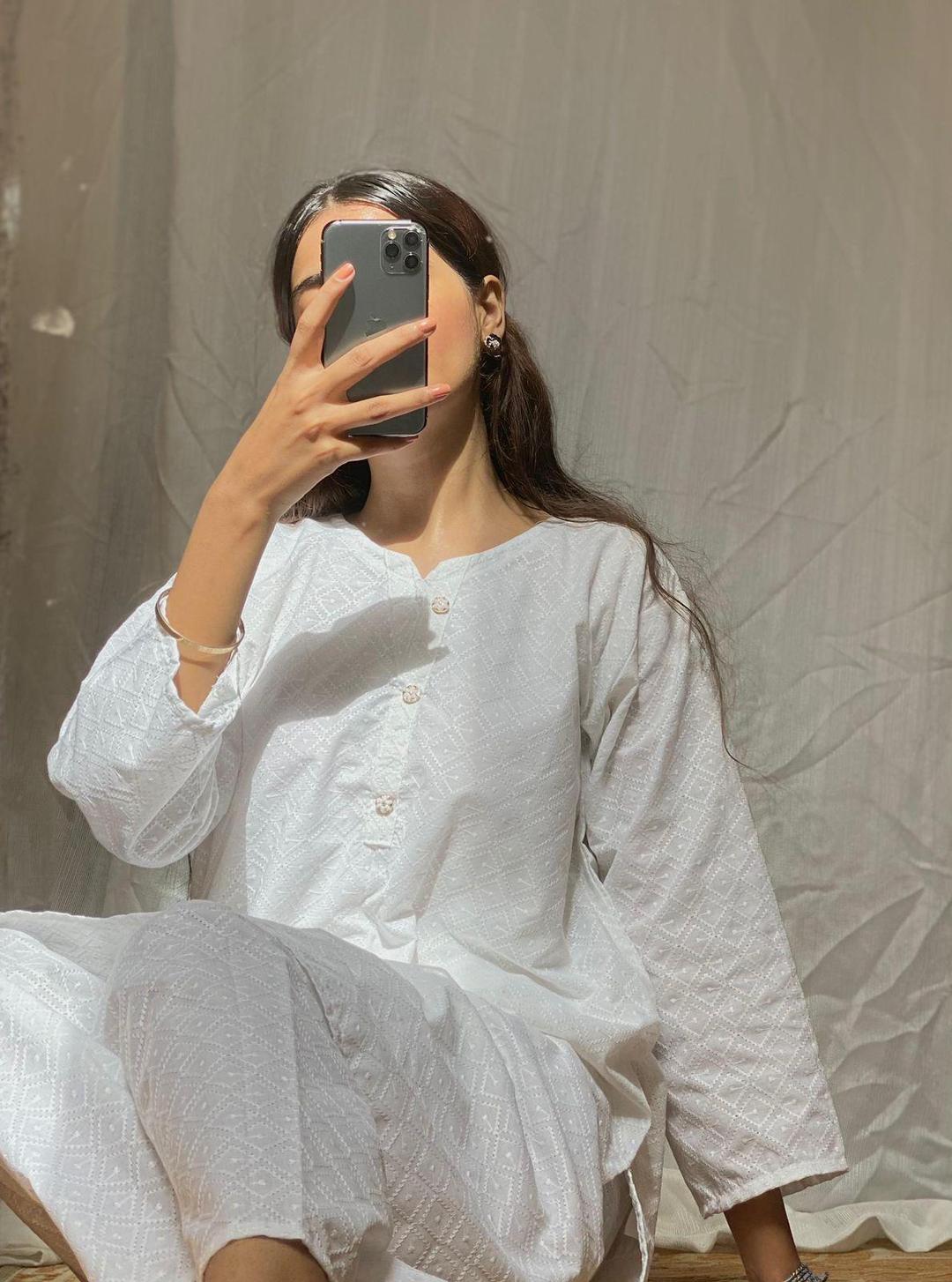 Embroidered Cotton Suit