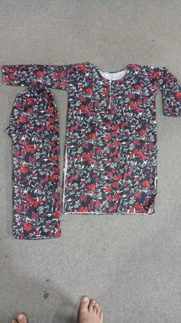 Women's Printed Crystal Wool Set